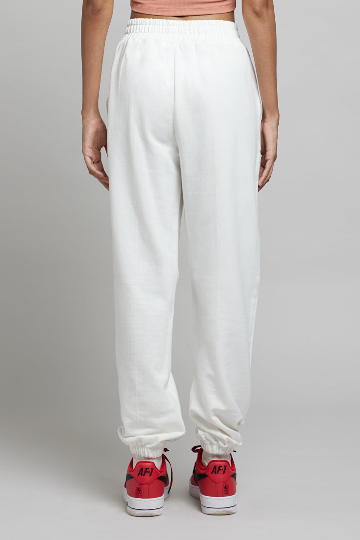 Let's Bounce Baggy Joggers in Vanilla White - Life & Jam
