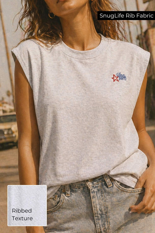 Vintage Starry Box Tank in Greystone