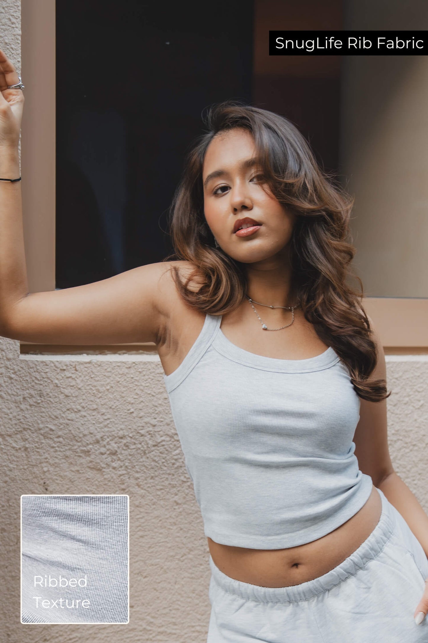 Strappy Tank in Greystone