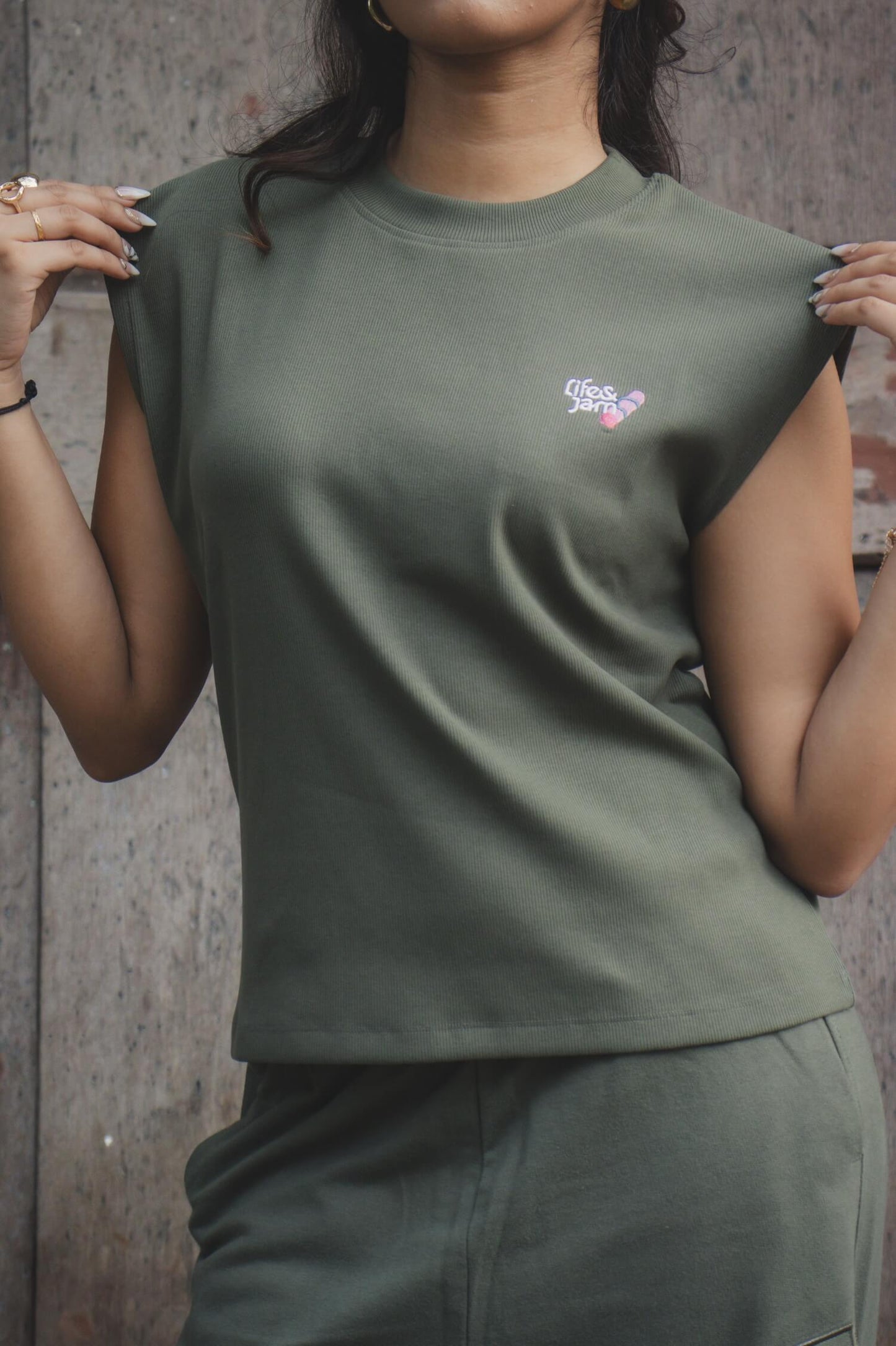 Yoga Girl Box Tank in Soul Green