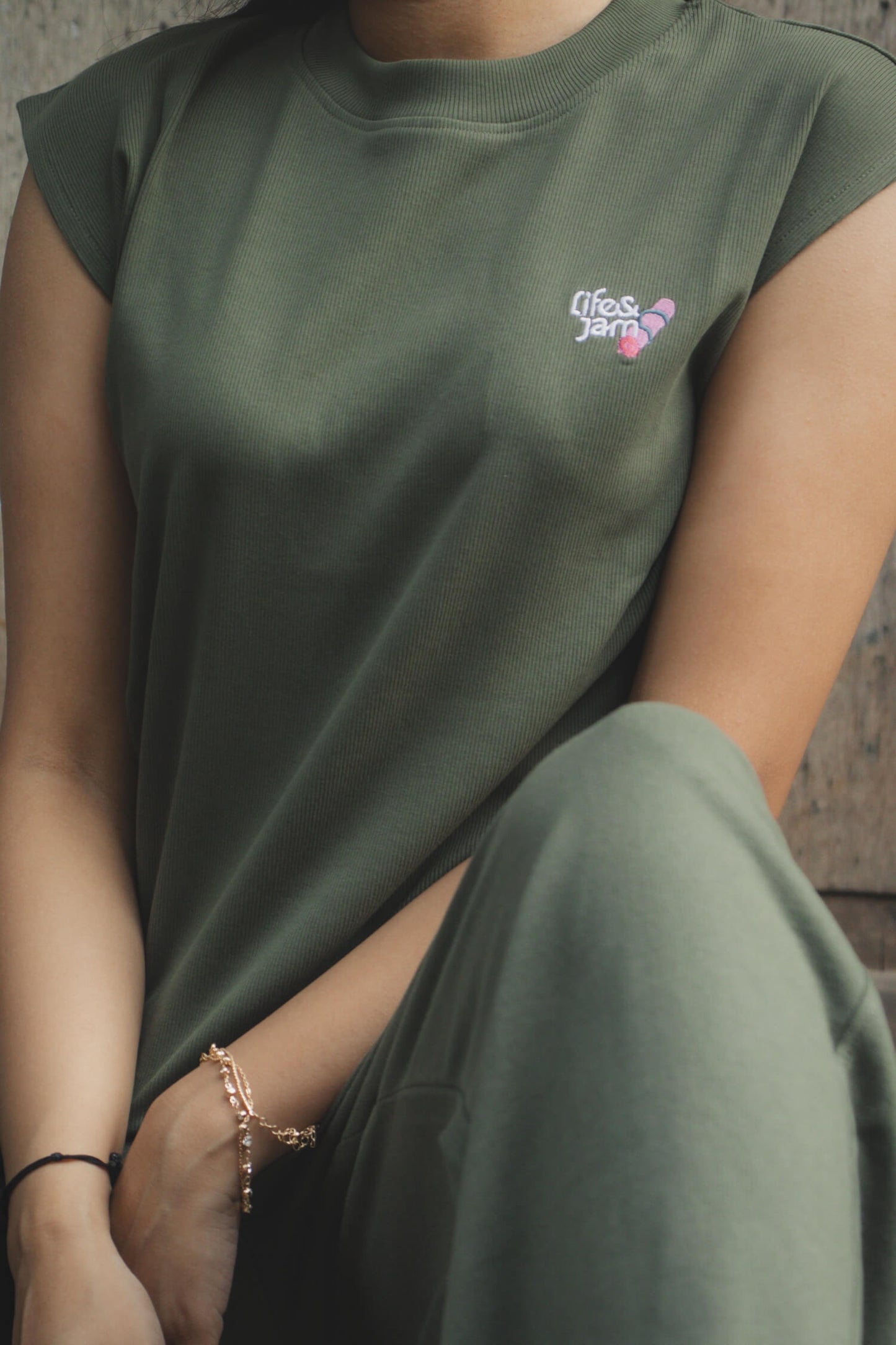 Yoga Girl Box Tank in Soul Green