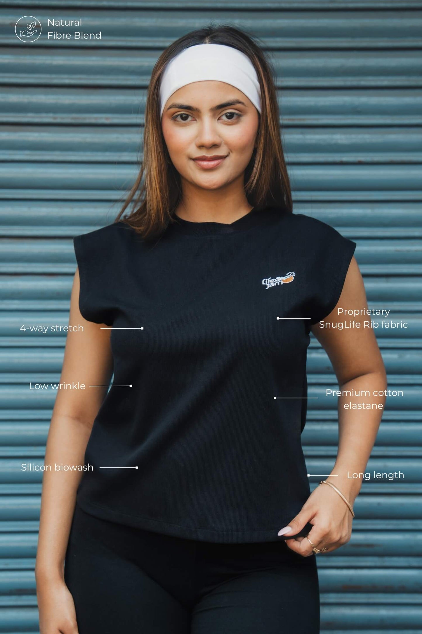 Coconuts For You Box Tank in True Black