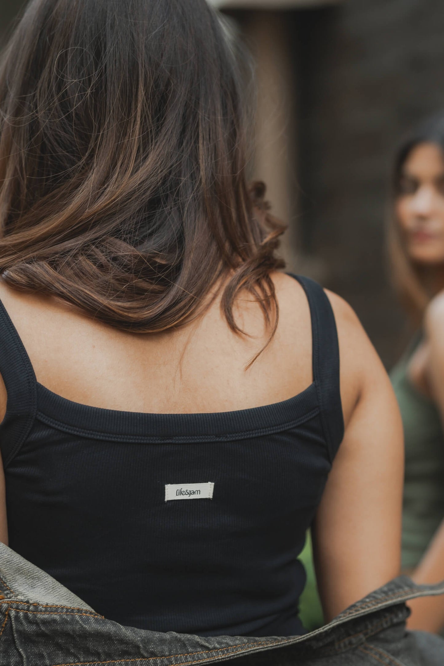Strappy Tank in True Black