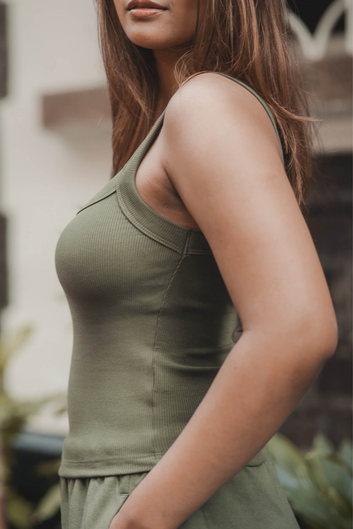 Strappy Tank in Soul Green