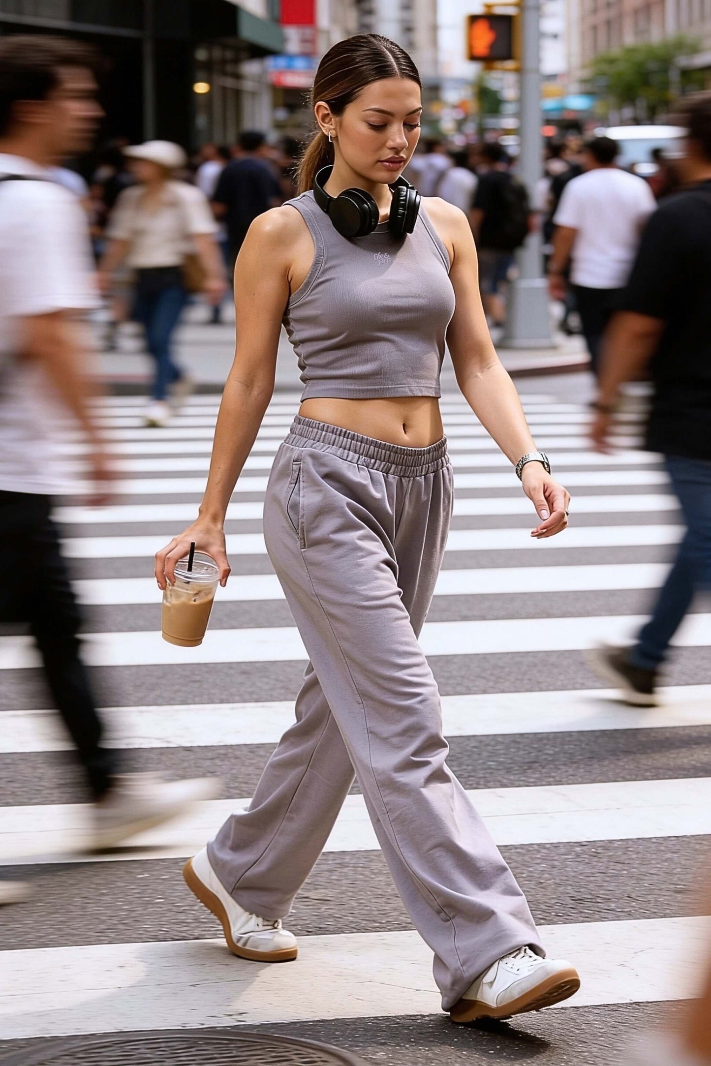 Straight-fit Everyday Lounge Pants in Grey