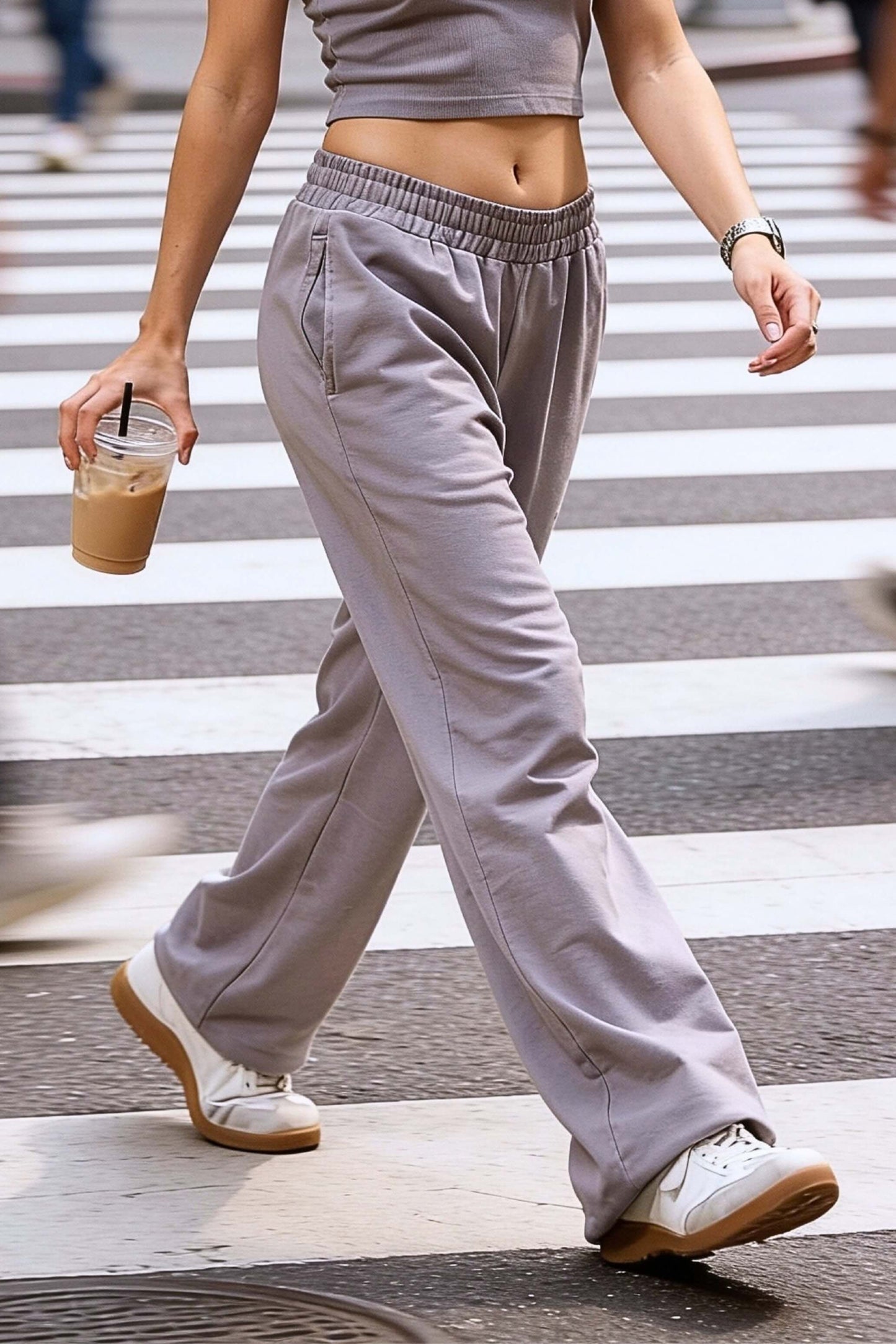 Straight-fit Everyday Lounge Pants in Grey