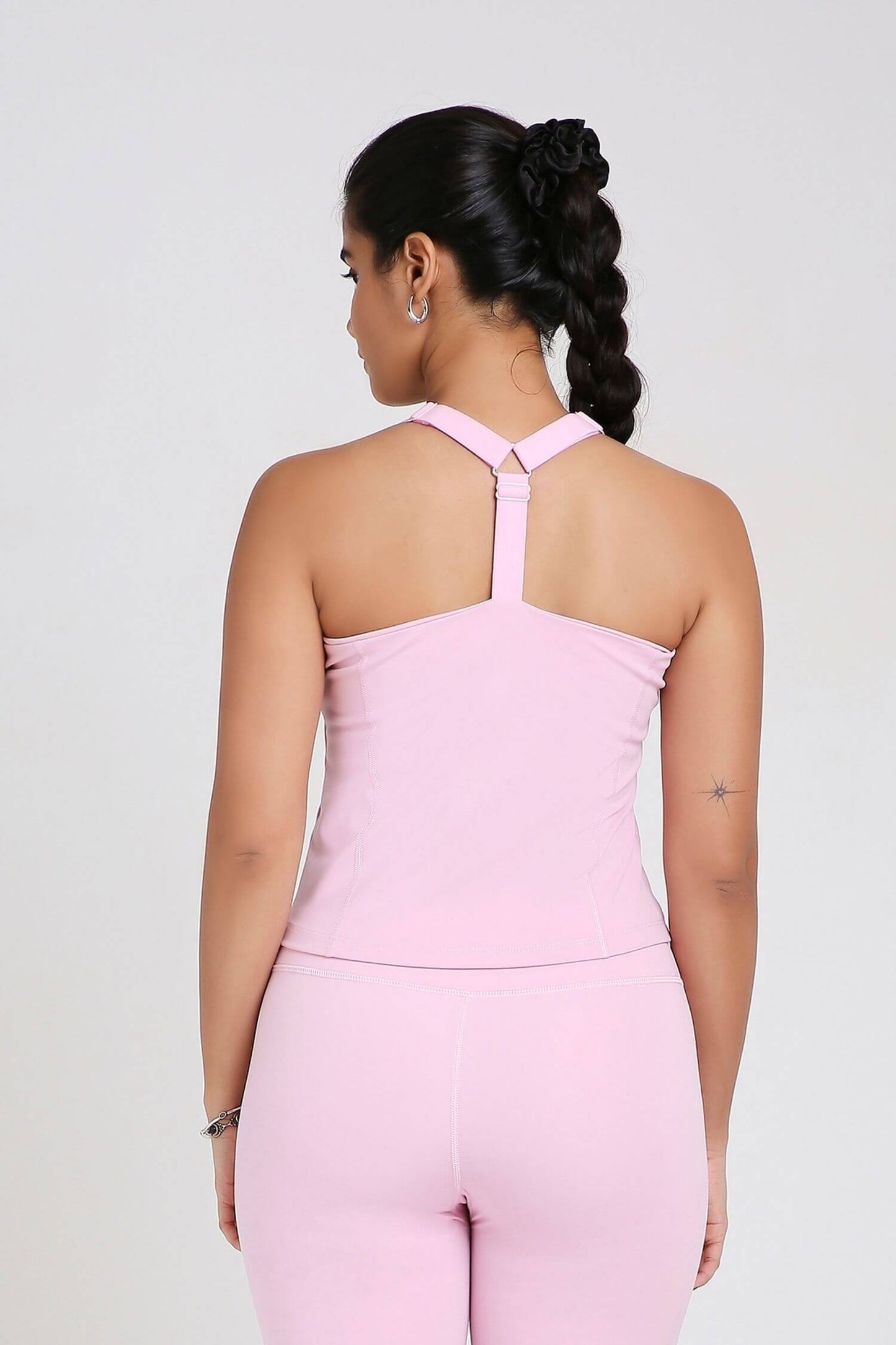 Good Girl Code Longline Sports Bra in Cotton Candy