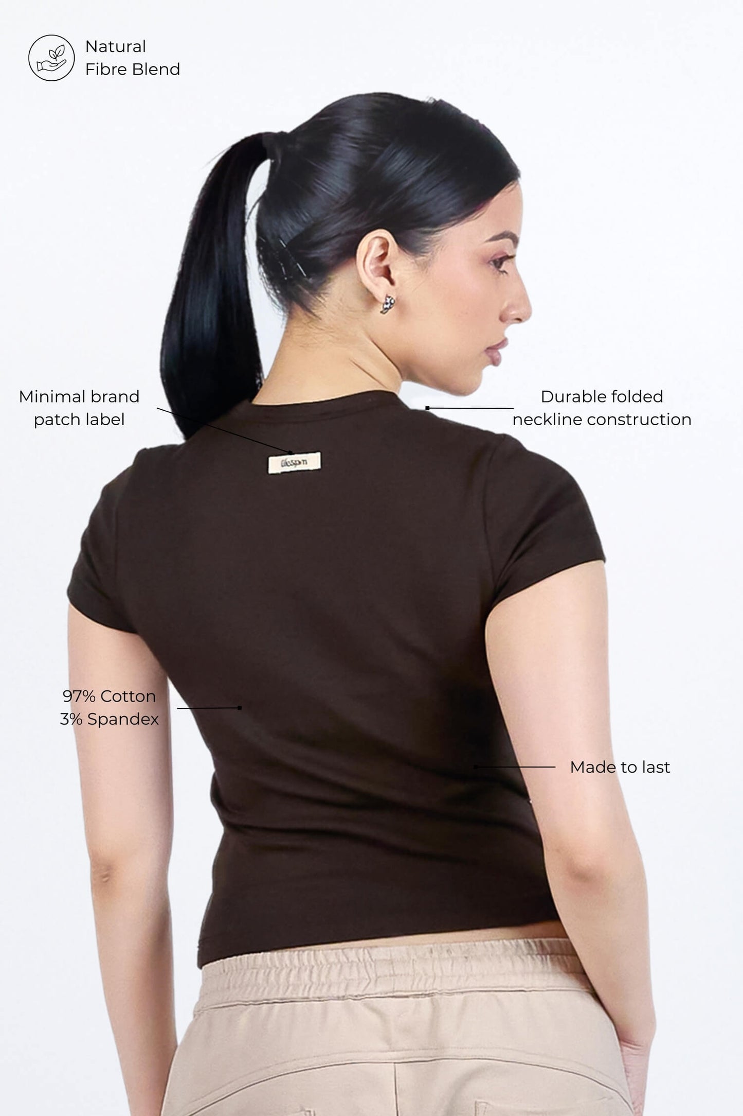 Everyday Tee in Rugged Brown