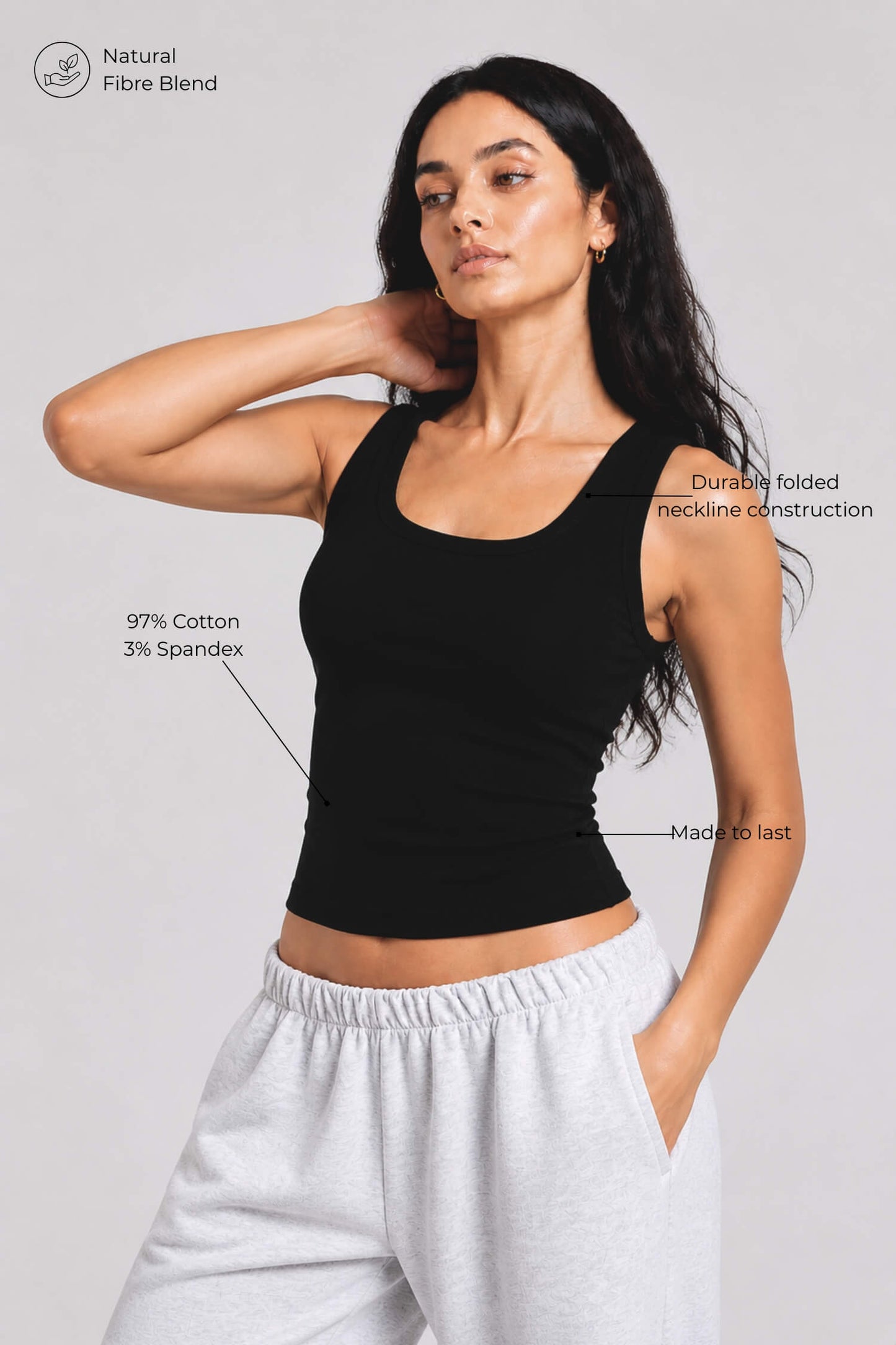 What's The Scoop Tee in True Black