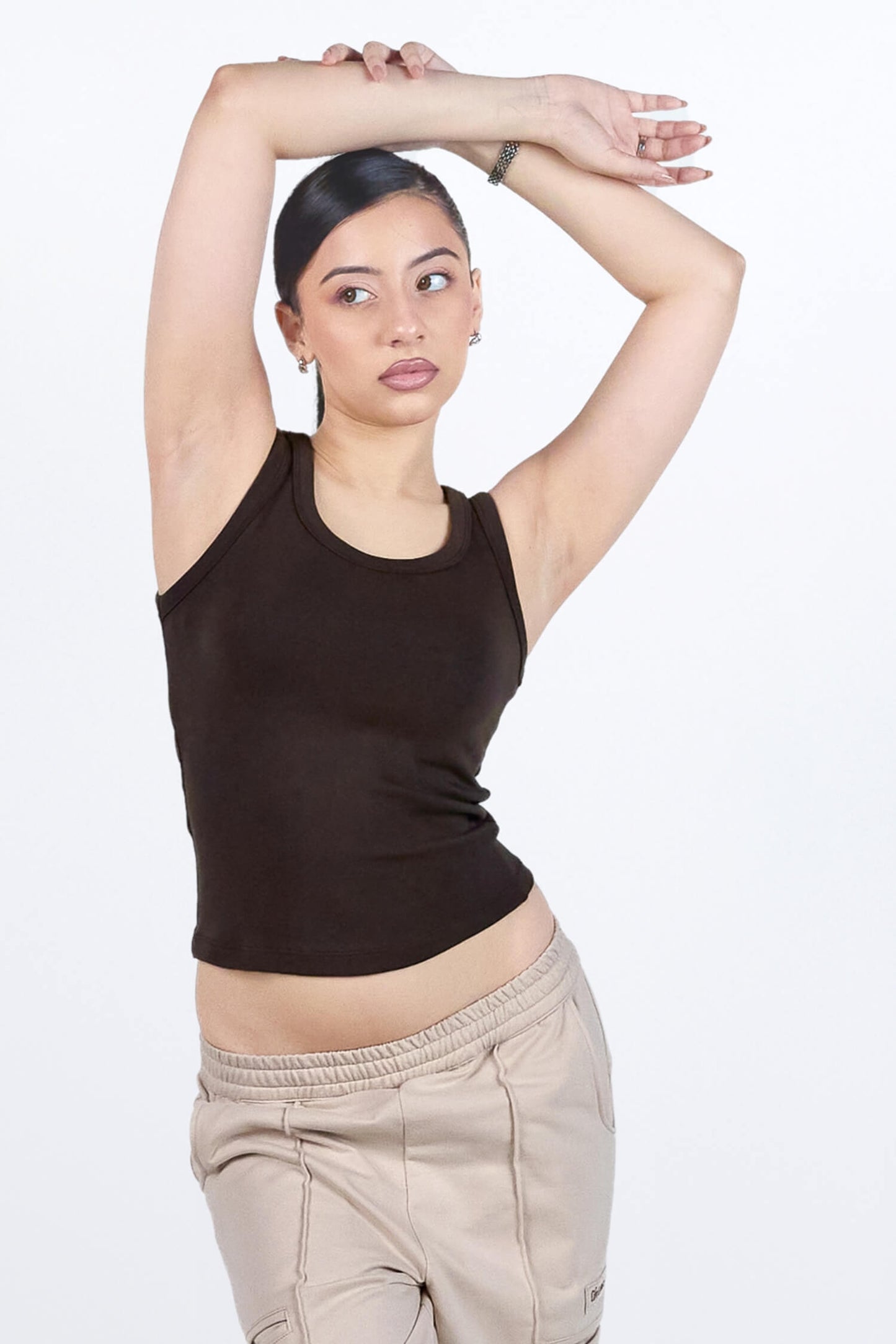 What's The Scoop Tee in Rugged Brown