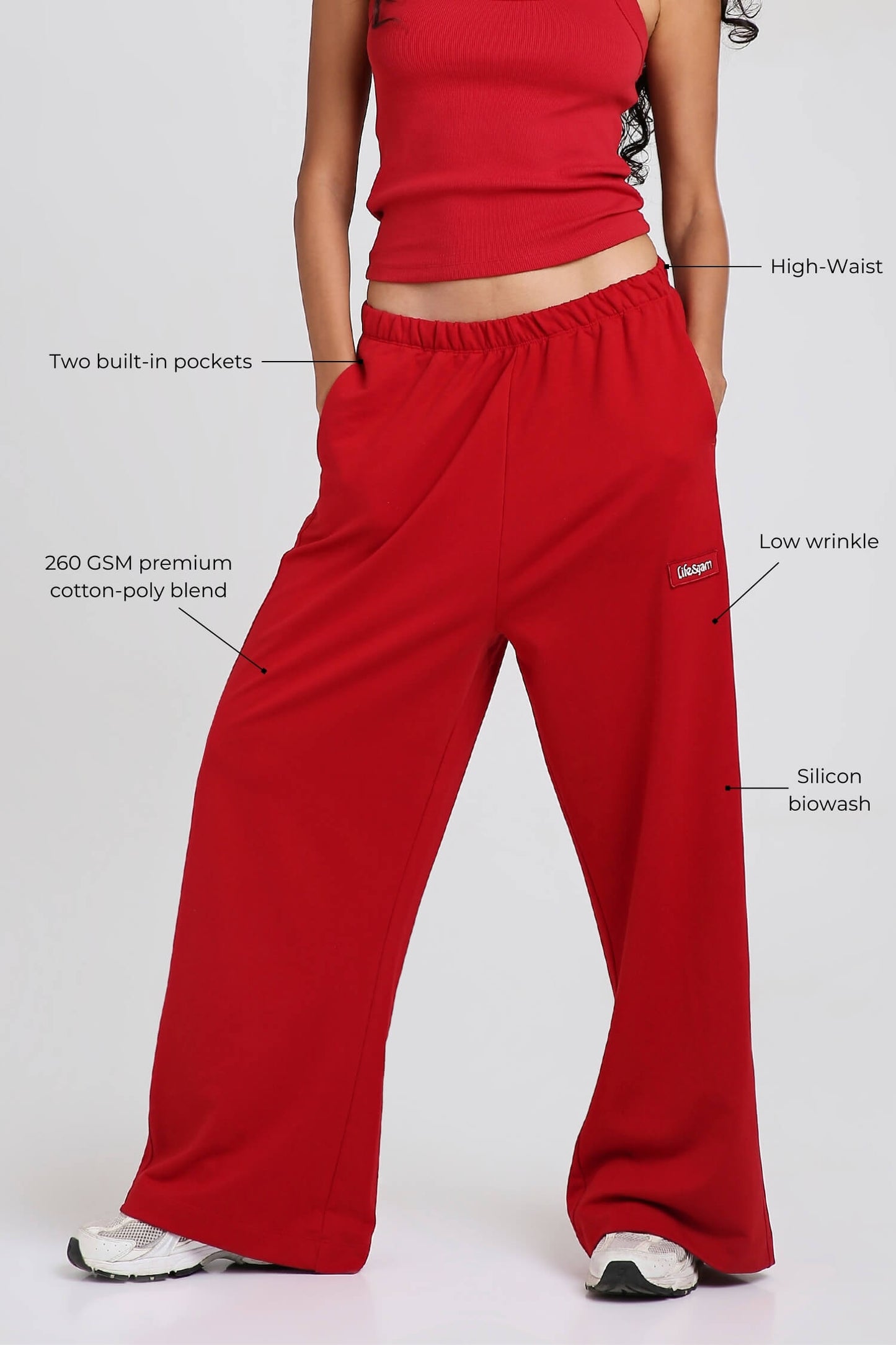 Oversized Loungers in Cherry Red