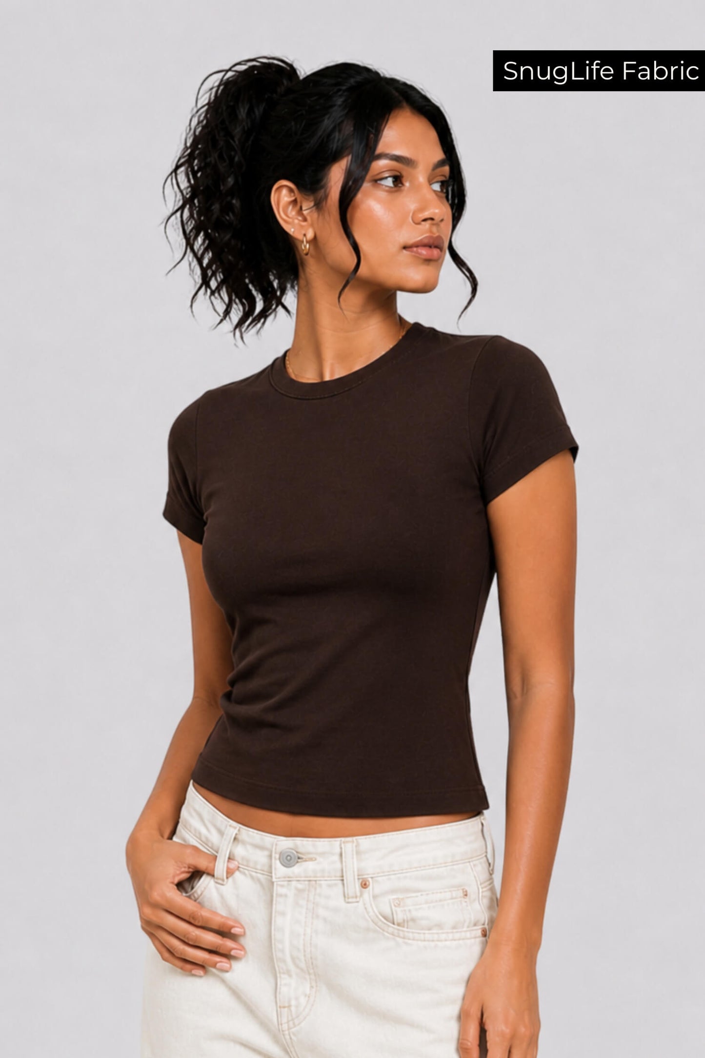 Everyday Tee in Rugged Brown