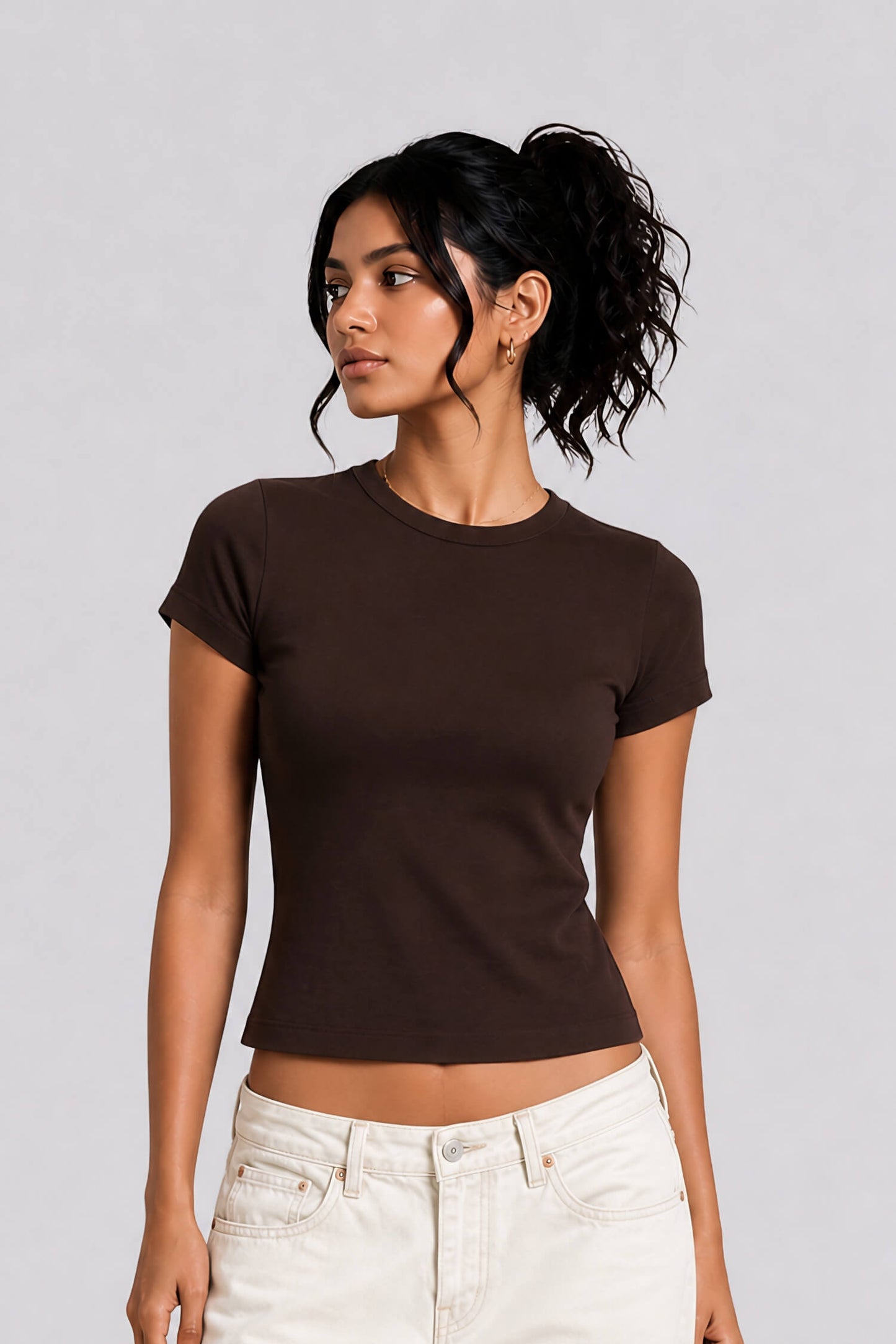 Everyday Tee in Rugged Brown