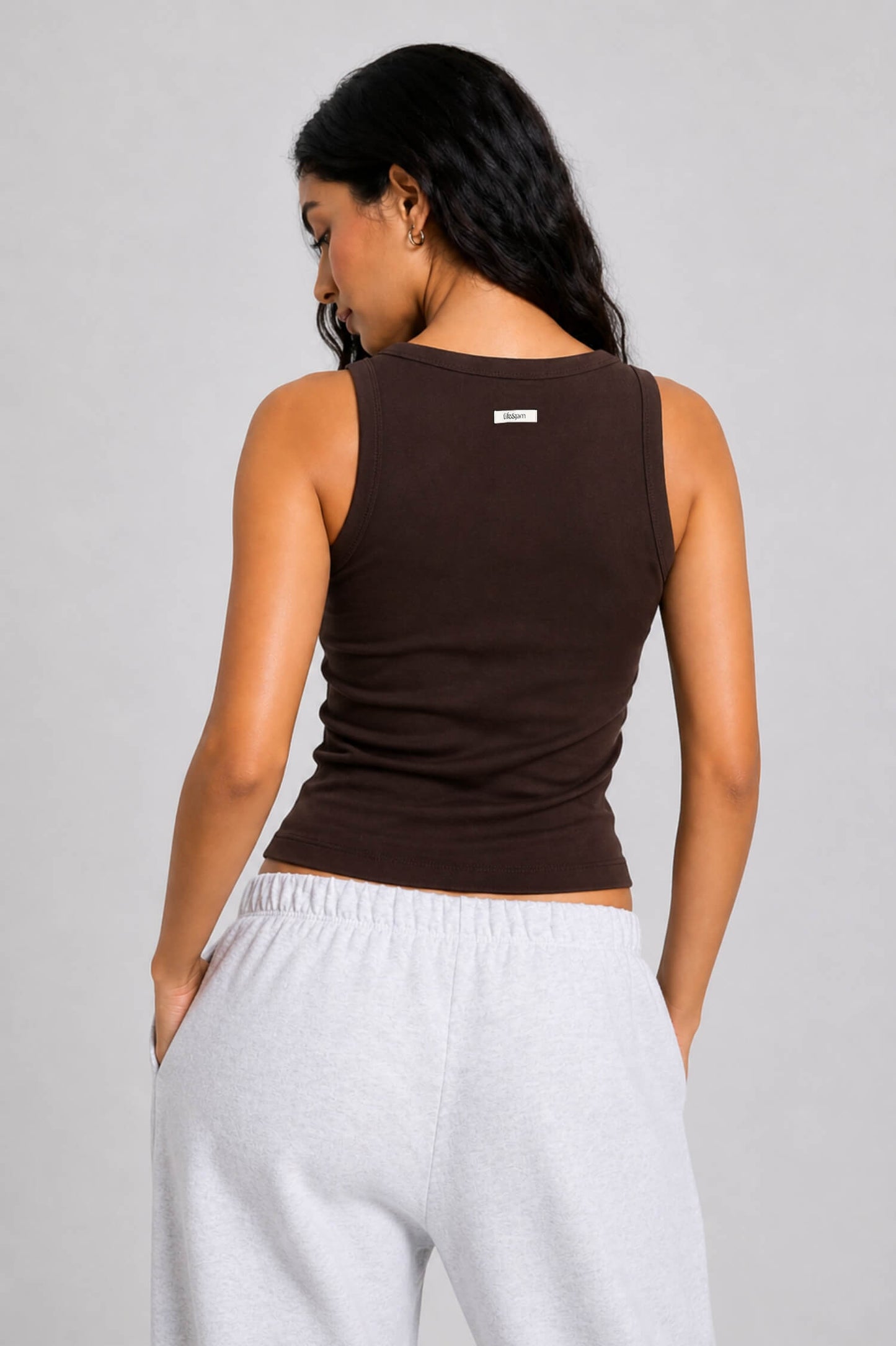 What's The Scoop Tee in Rugged Brown