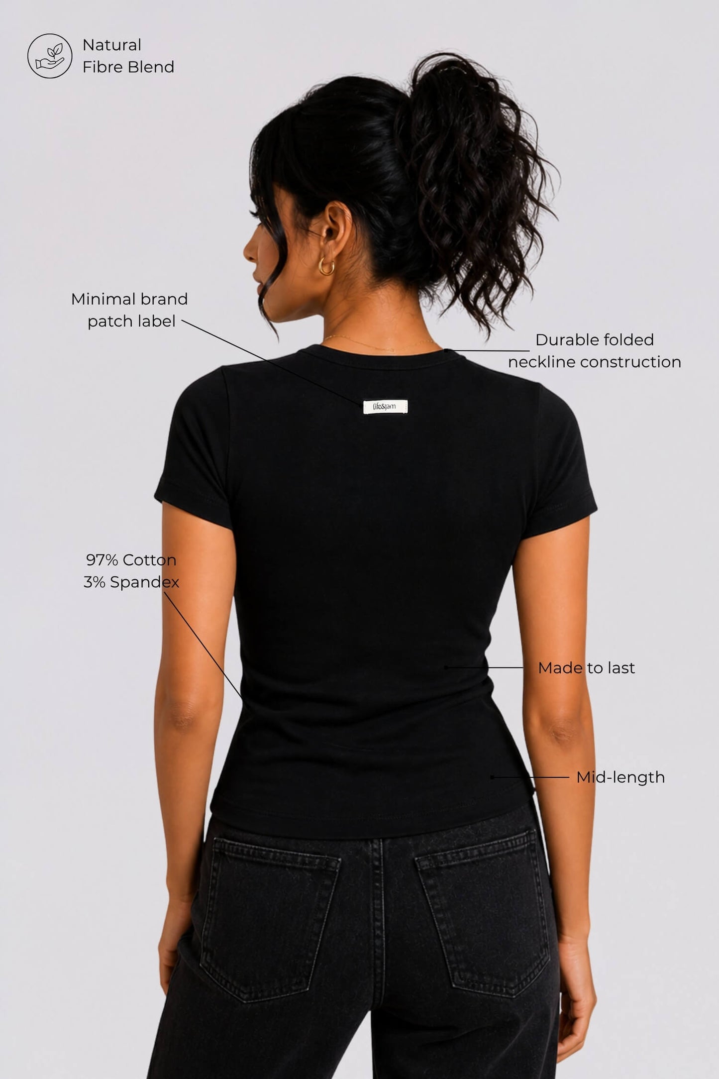 Everyday Tee in True Black