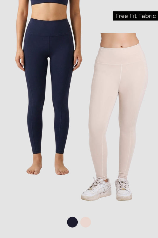 2 Pack: Dawn to Dusk Leggings in Ink & Marshmallow