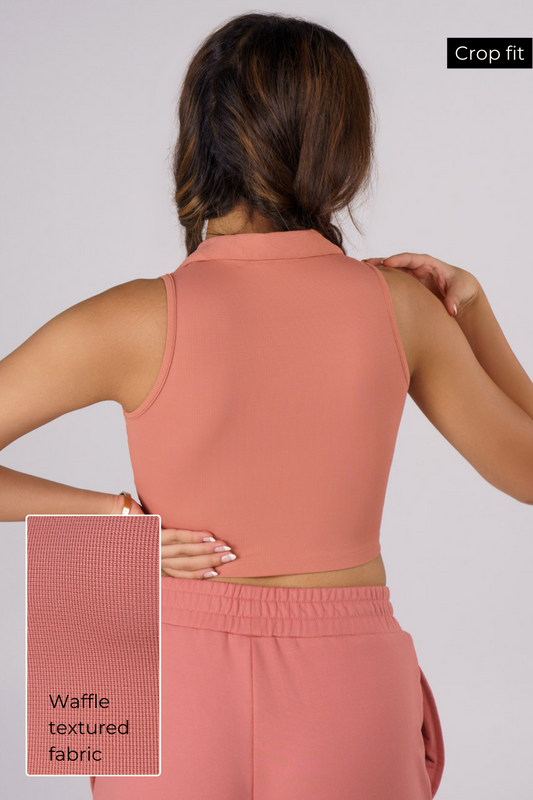 Sleeveless Quick-drying Gym/Casual Top in Dusty Rose
