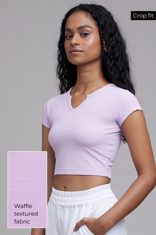 Sleeves Quick-drying Gym/Casual Top in Lazy Lilac
