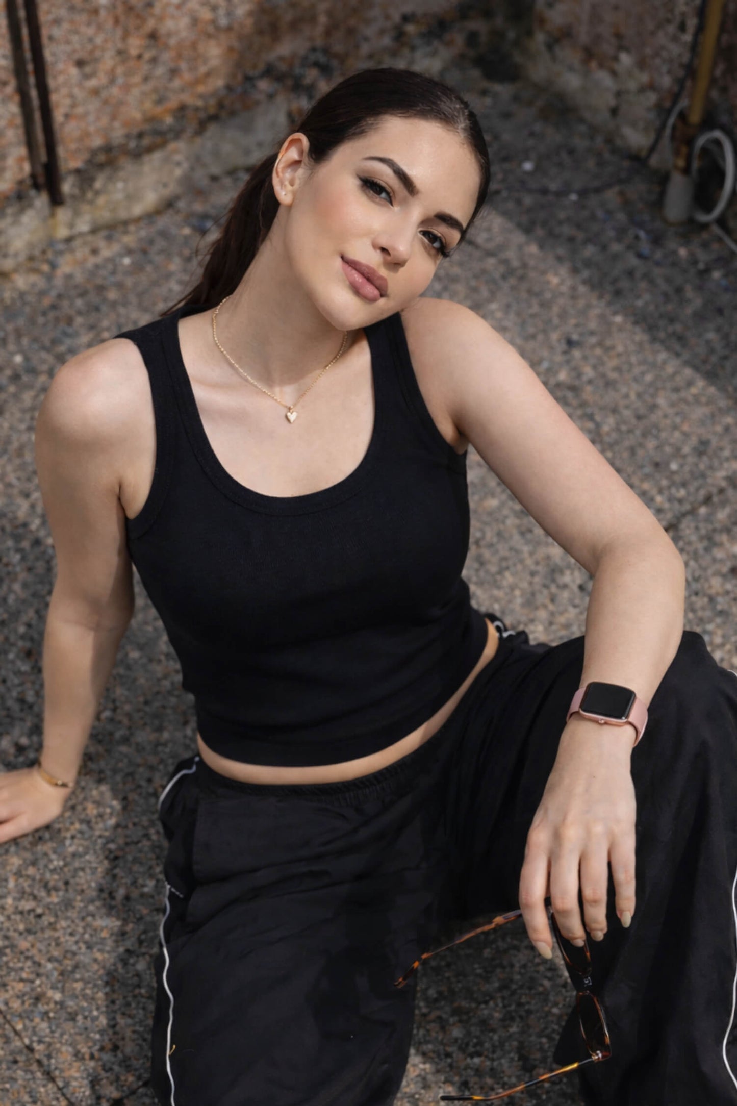 What's The Scoop Tee in True Black