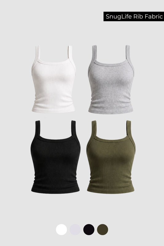 4 Pack: Strappy Tank