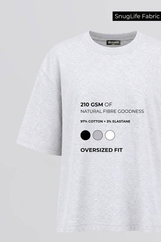 Oversized Tee in Greystone