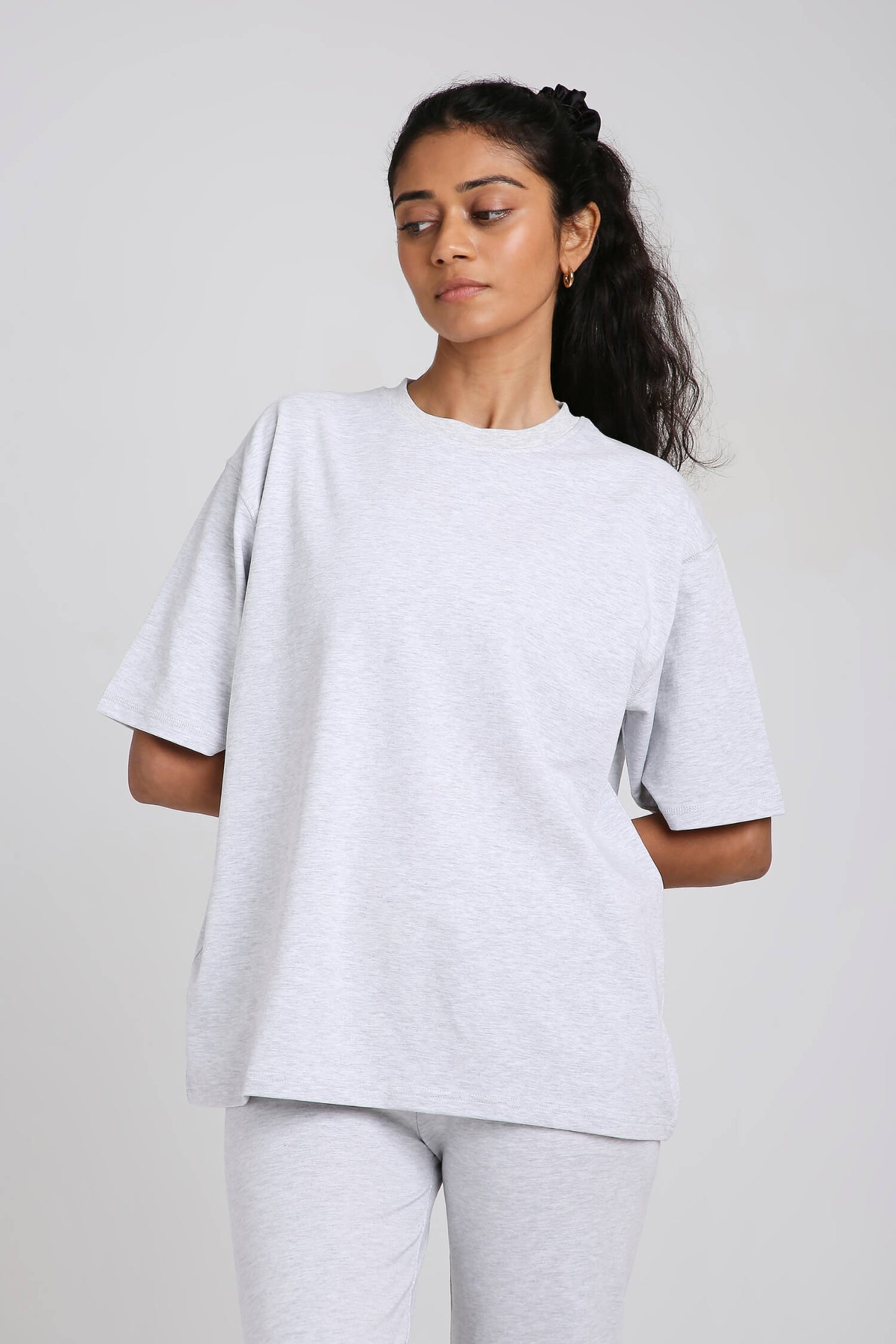 Oversized Tee in Greystone