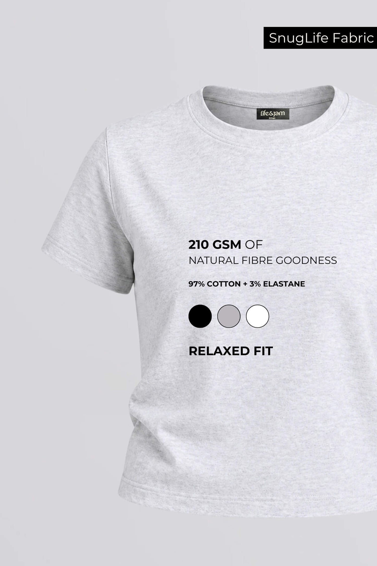 Relaxed Tee in Greystone
