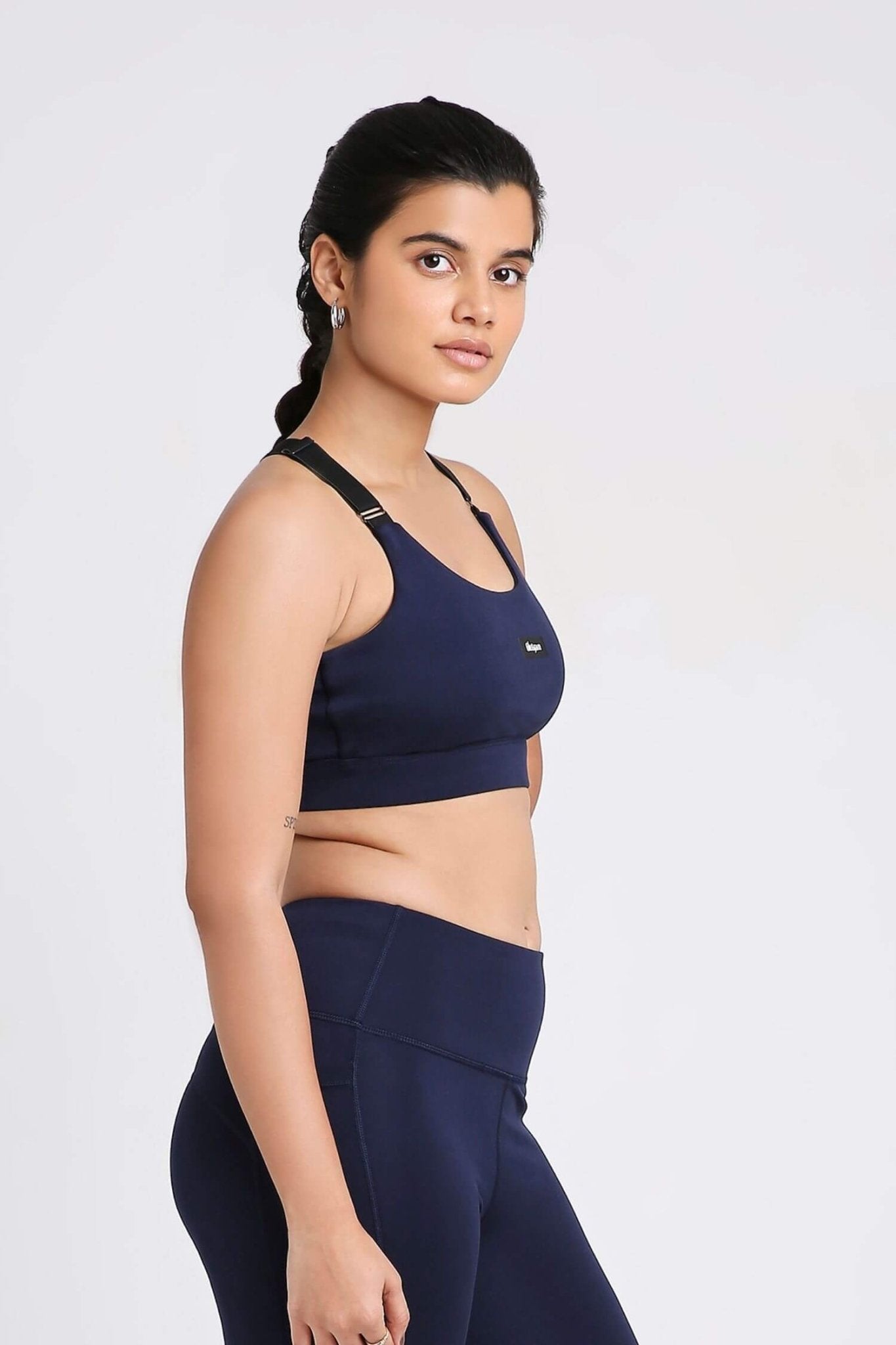 Adjustable Straps Sports Bra in Ink 2.O - Life & Jam