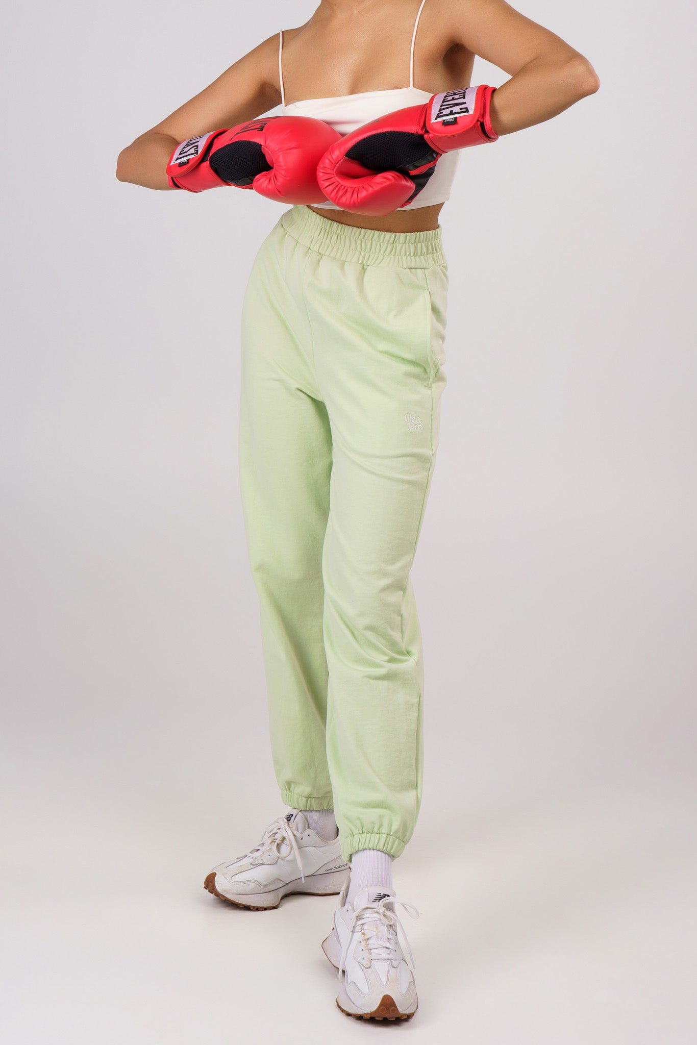 Always Comfy Joggers in Mint Green & Mountain Tan - Life & Jam