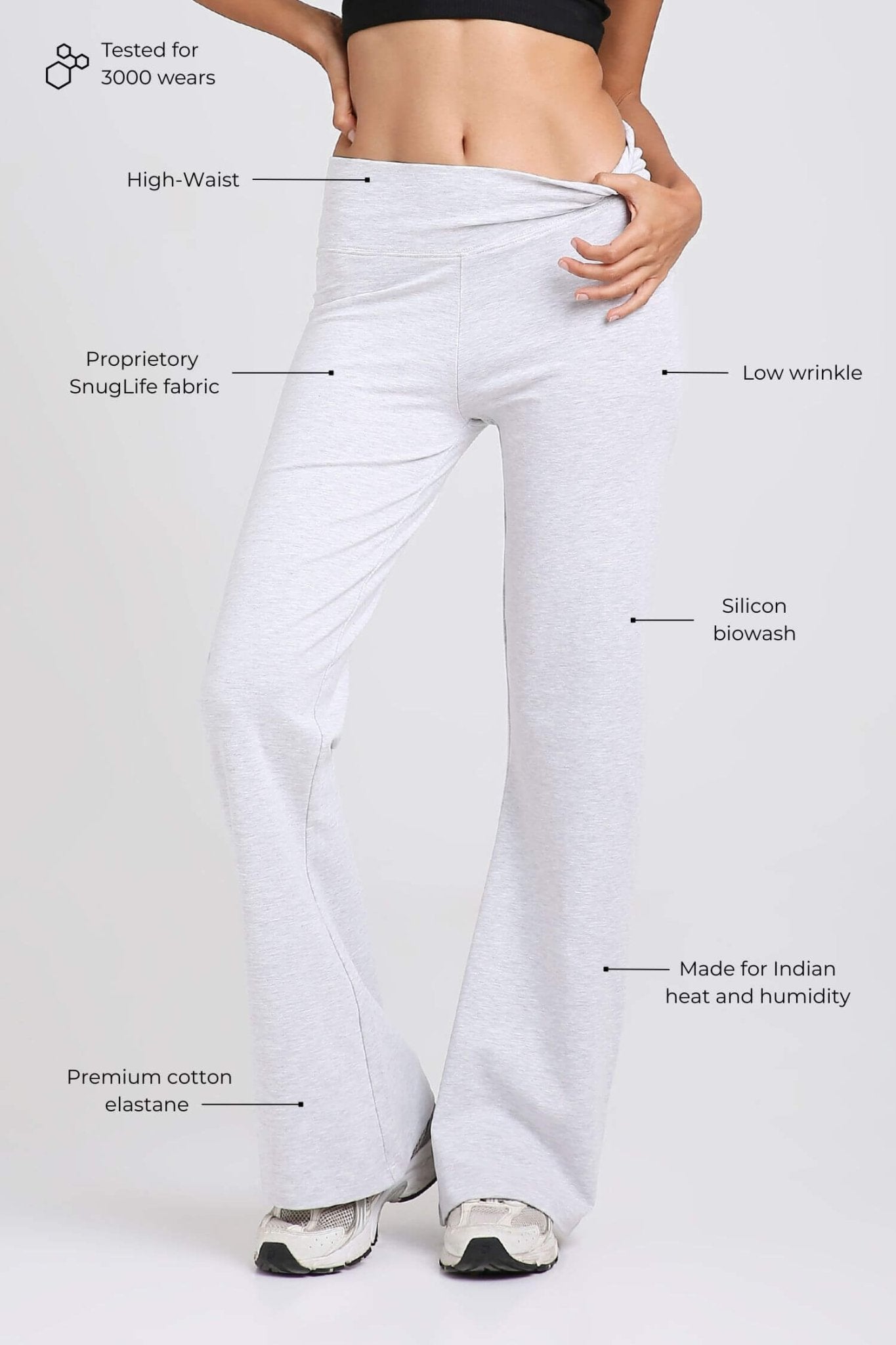Co - ord Set: All Stars Box Tank & Chill Flares in Greystone - Life & Jam