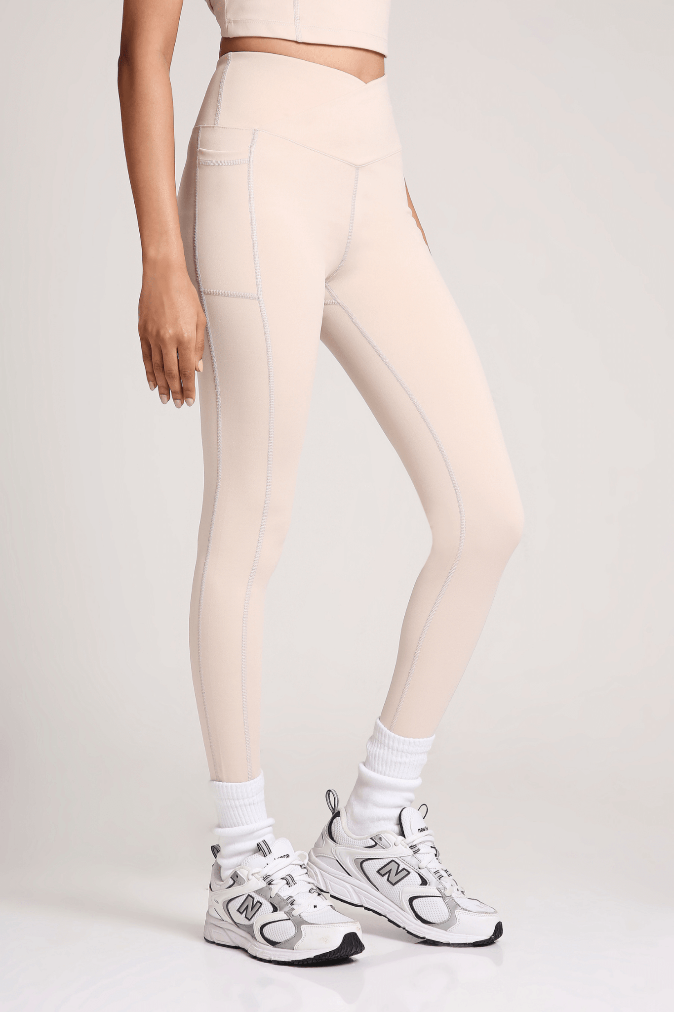 Good Girl Code Crossover Leggings in Marshmallow - Life & Jam