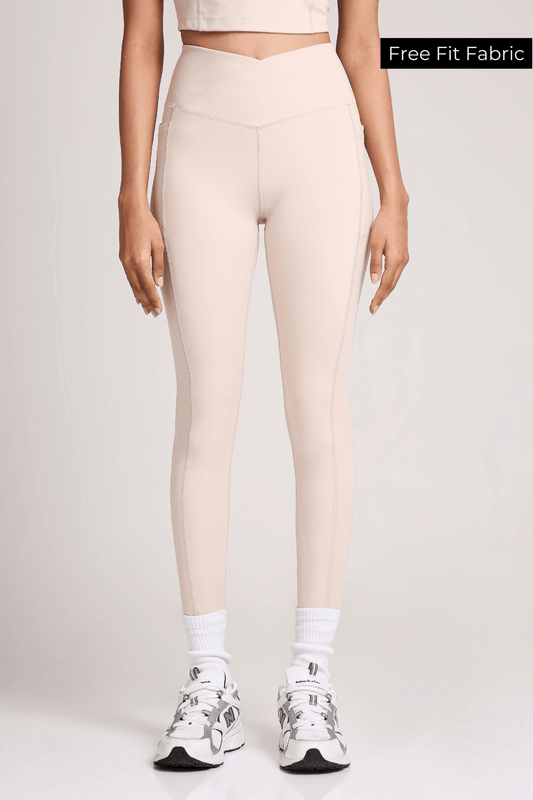 Good Girl Code Crossover Leggings in Marshmallow - Life & Jam