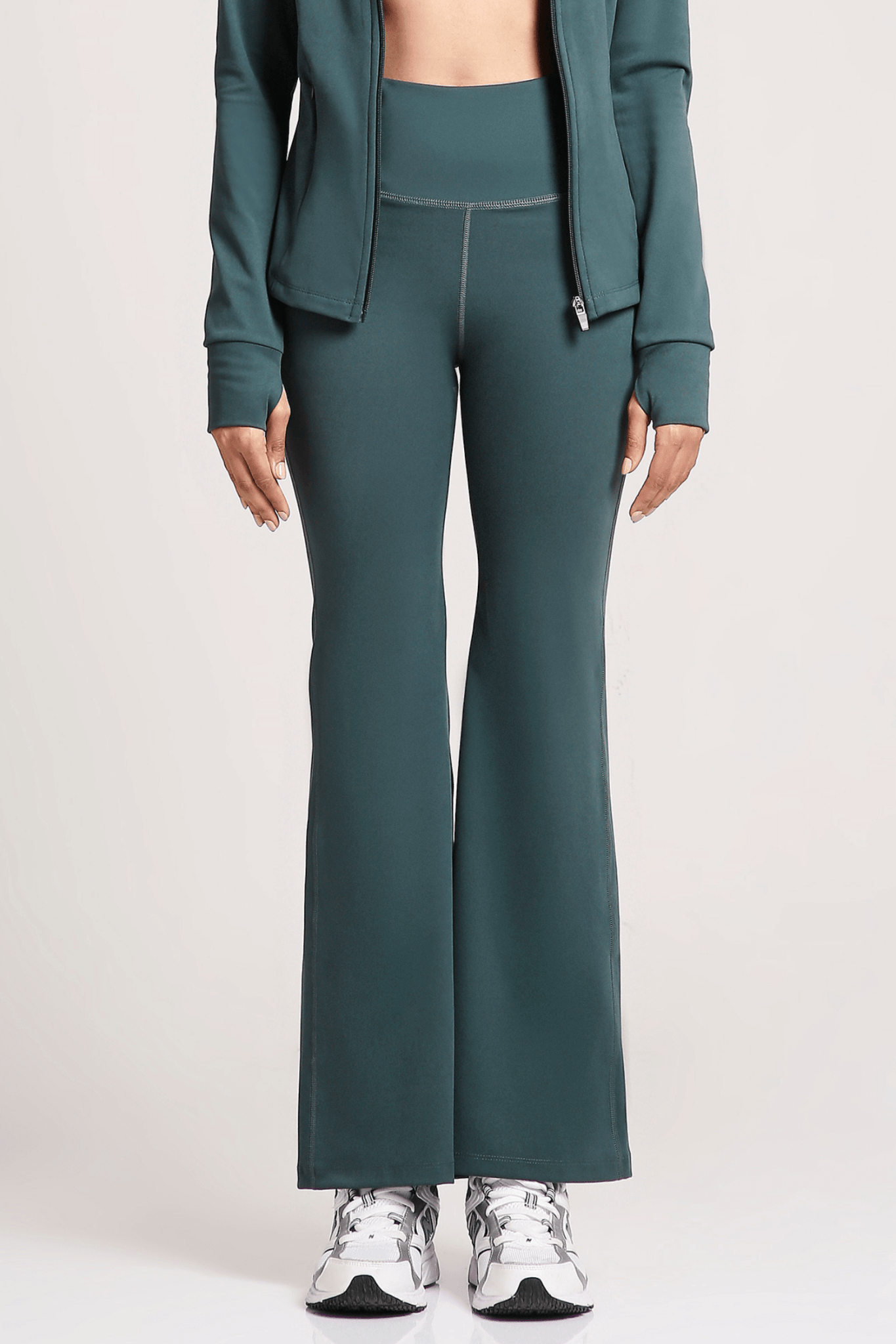 Good Girl Code Flare Pants in Jungle Green - Life & Jam