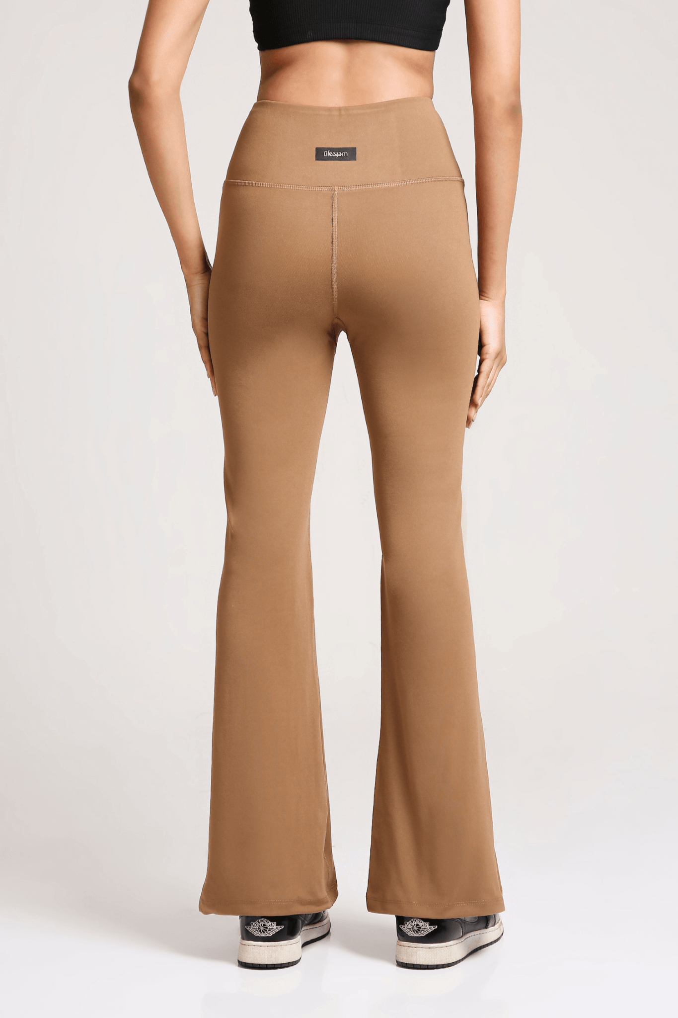 Good Girl Code Flare Pants in Mountain Tan - Life & Jam