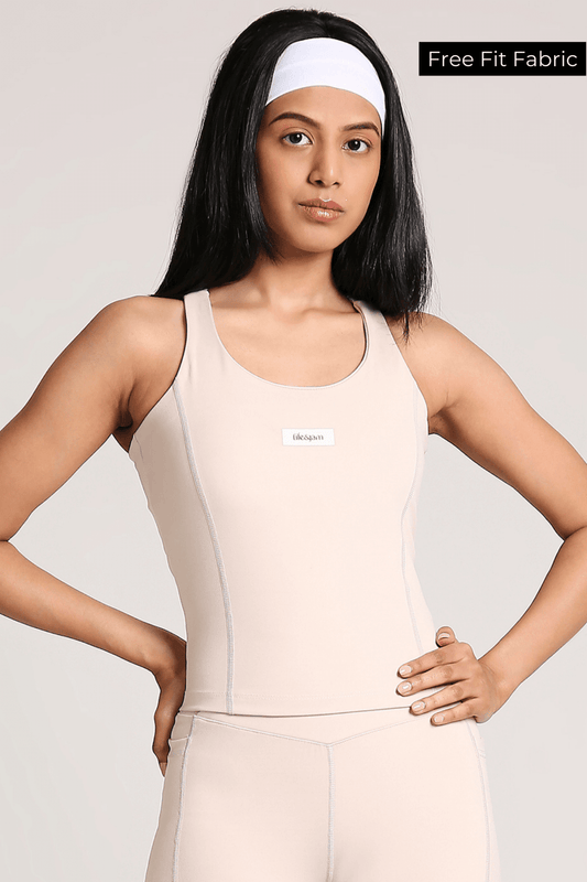 Good Girl Code Longline Sports Bra in Marshmallow - Life & Jam