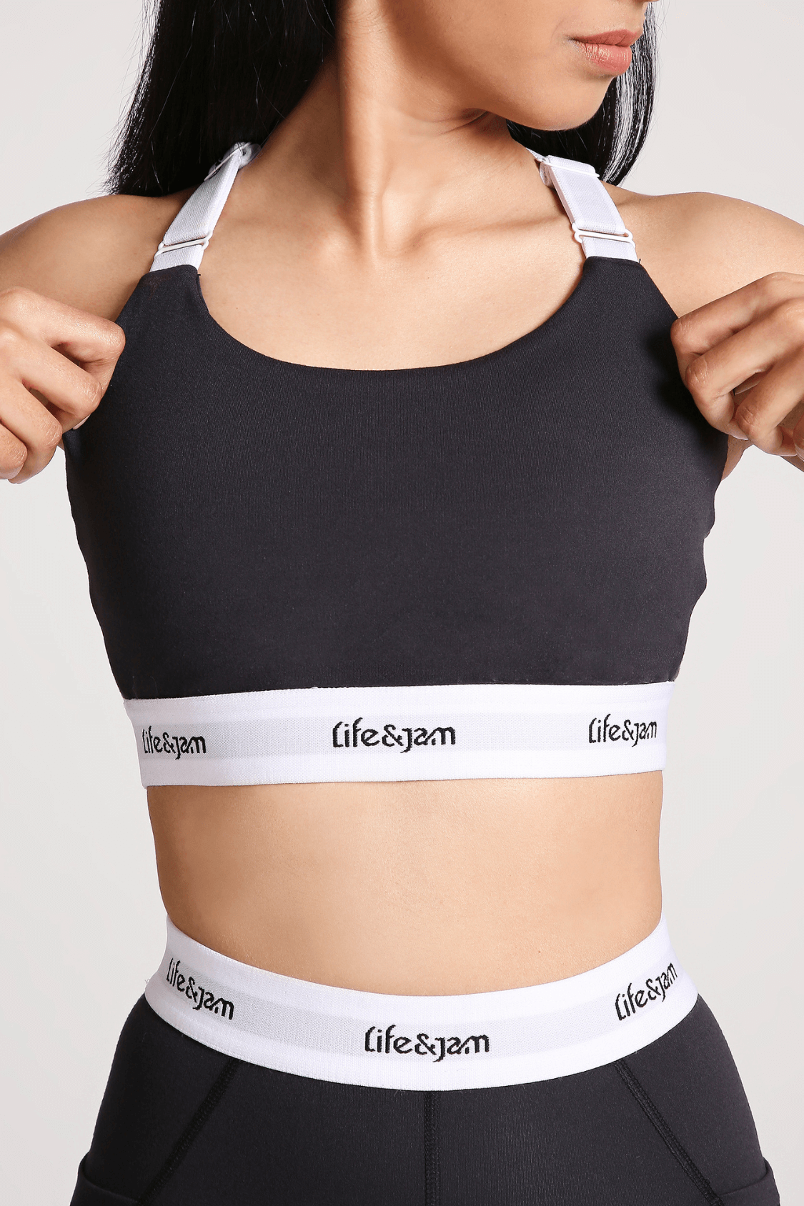 OG Good Girl Sports Bra in Charcoal - Life & Jam