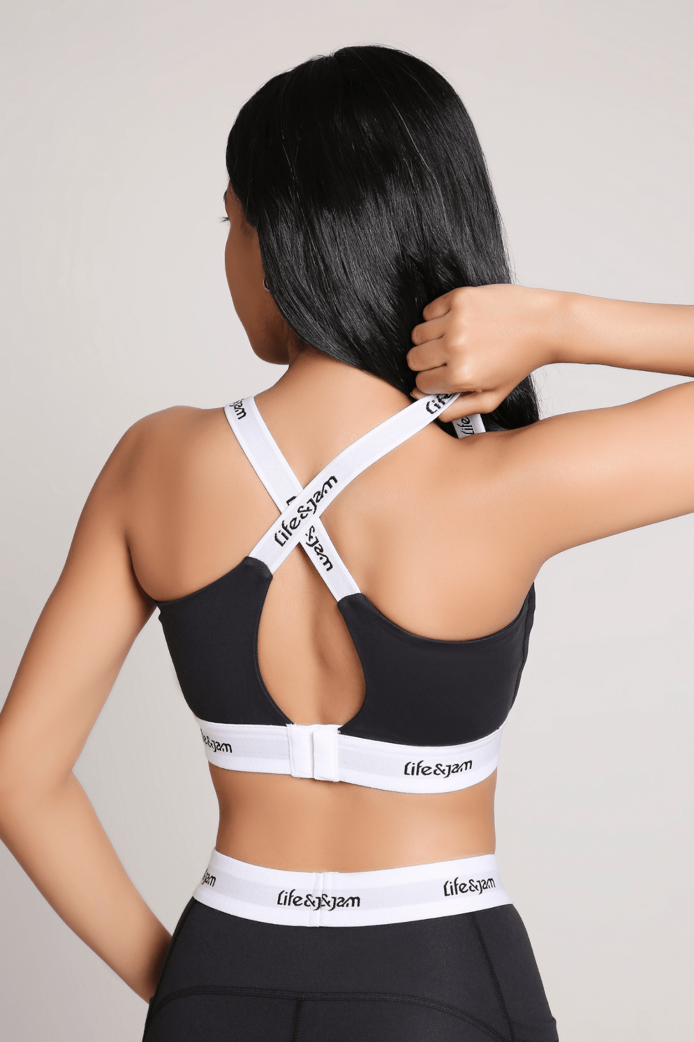 OG Good Girl Sports Bra in Charcoal - Life & Jam