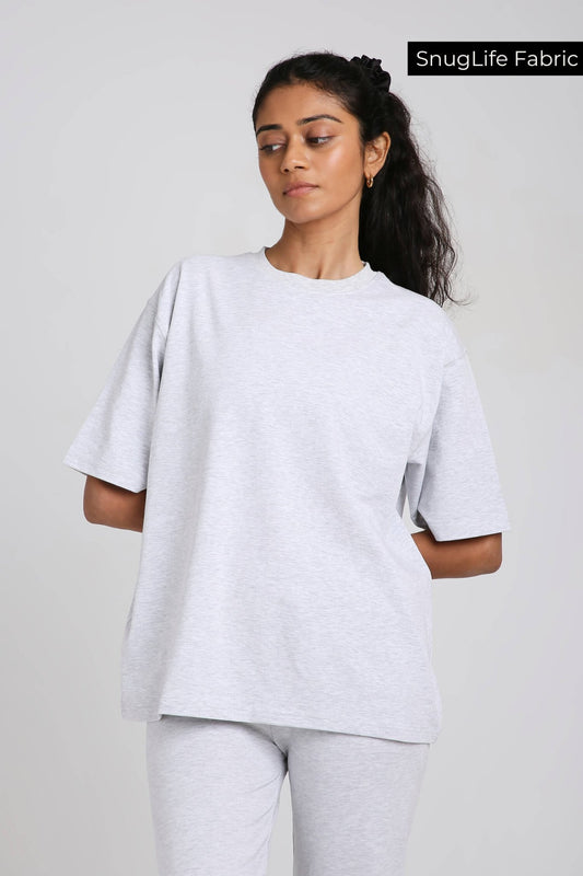Oversized Tee in Greystone - Life & Jam