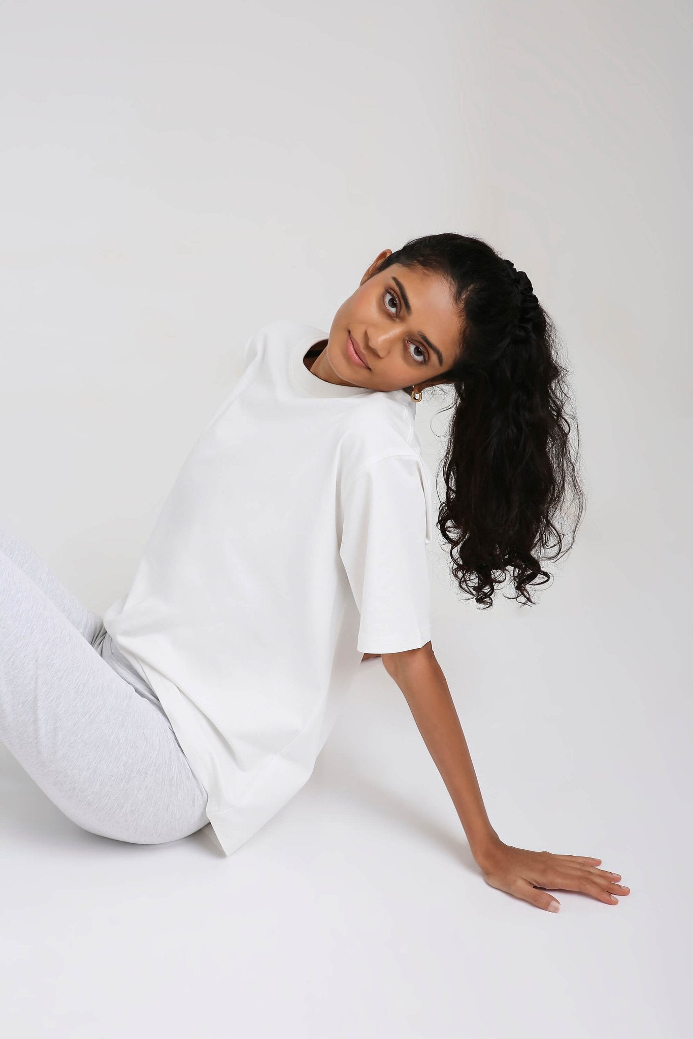 Oversized Tee in Snow White - Life & Jam