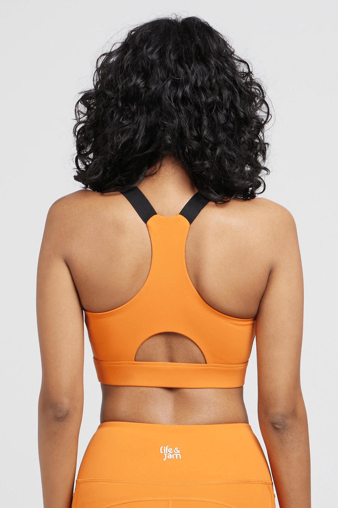 Performance Adjustable Straps Sports Bra in Trailblazer Orange - Life & Jam