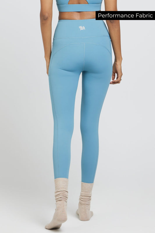 Performance Leggings in Navigator Blue - Life & Jam