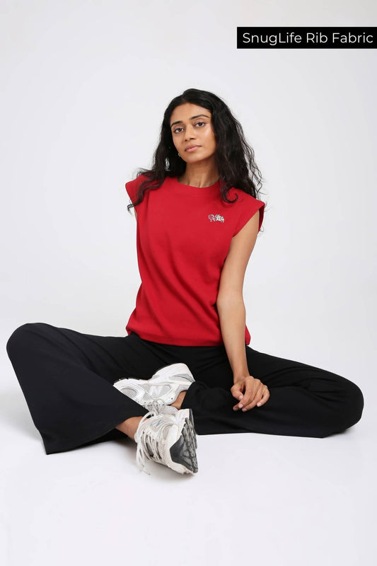 PIckleball Box Tank in Cherry Red - Life & Jam