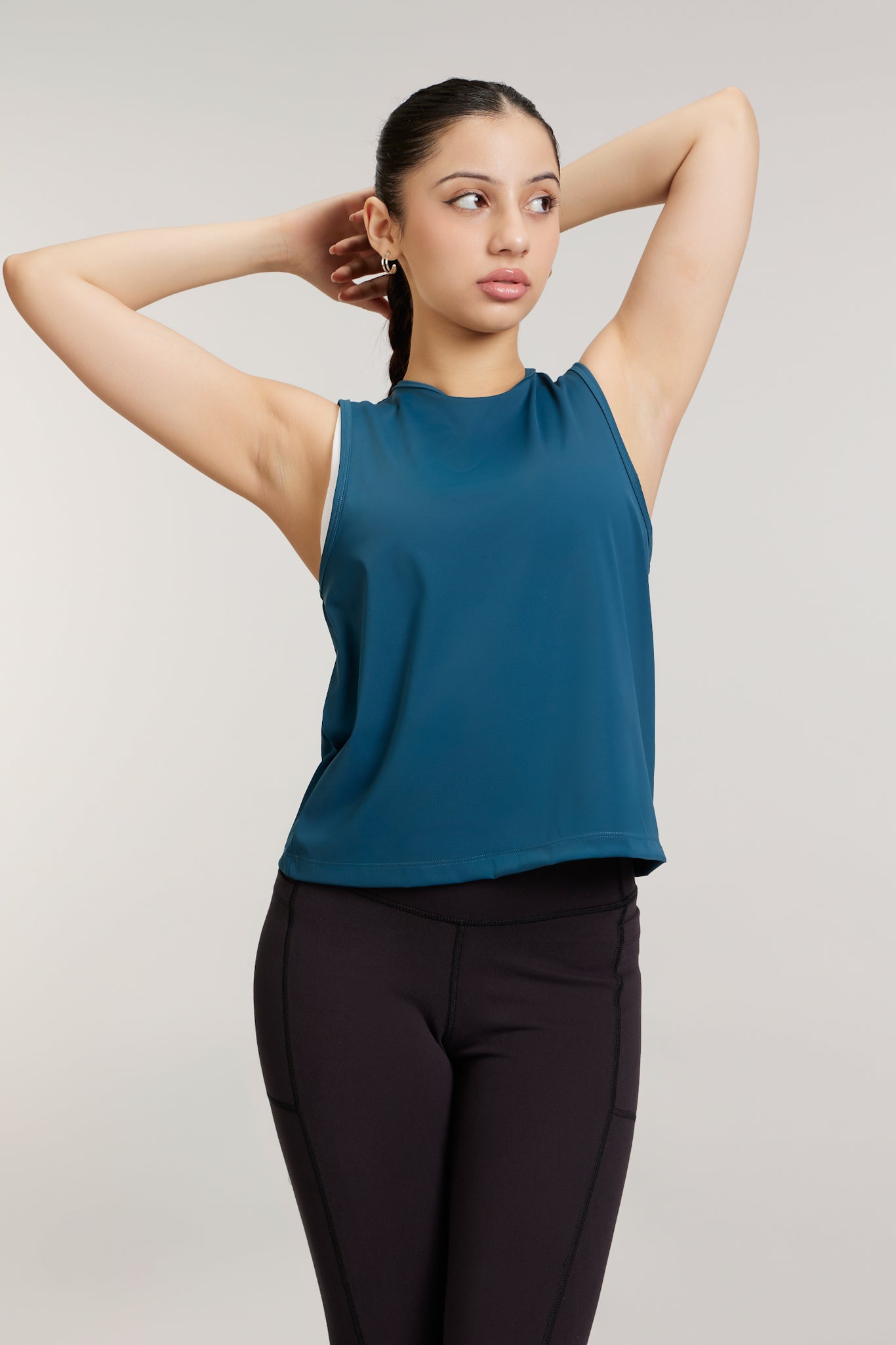 Quick Drying Gym Tank in Steely Teal - Life & Jam