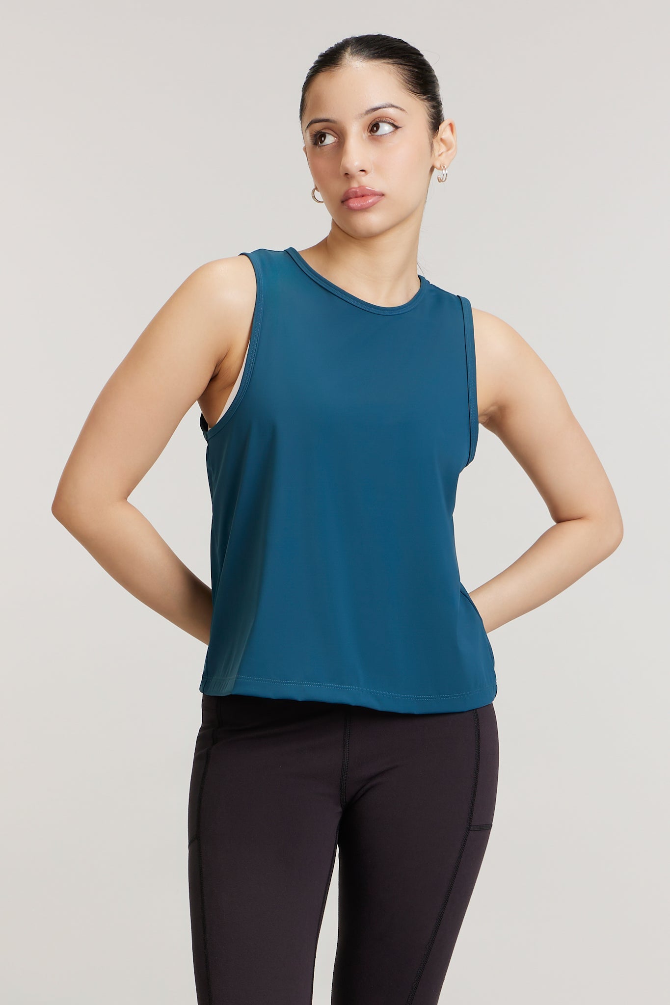 Quick Drying Gym Tank in Steely Teal - Life & Jam