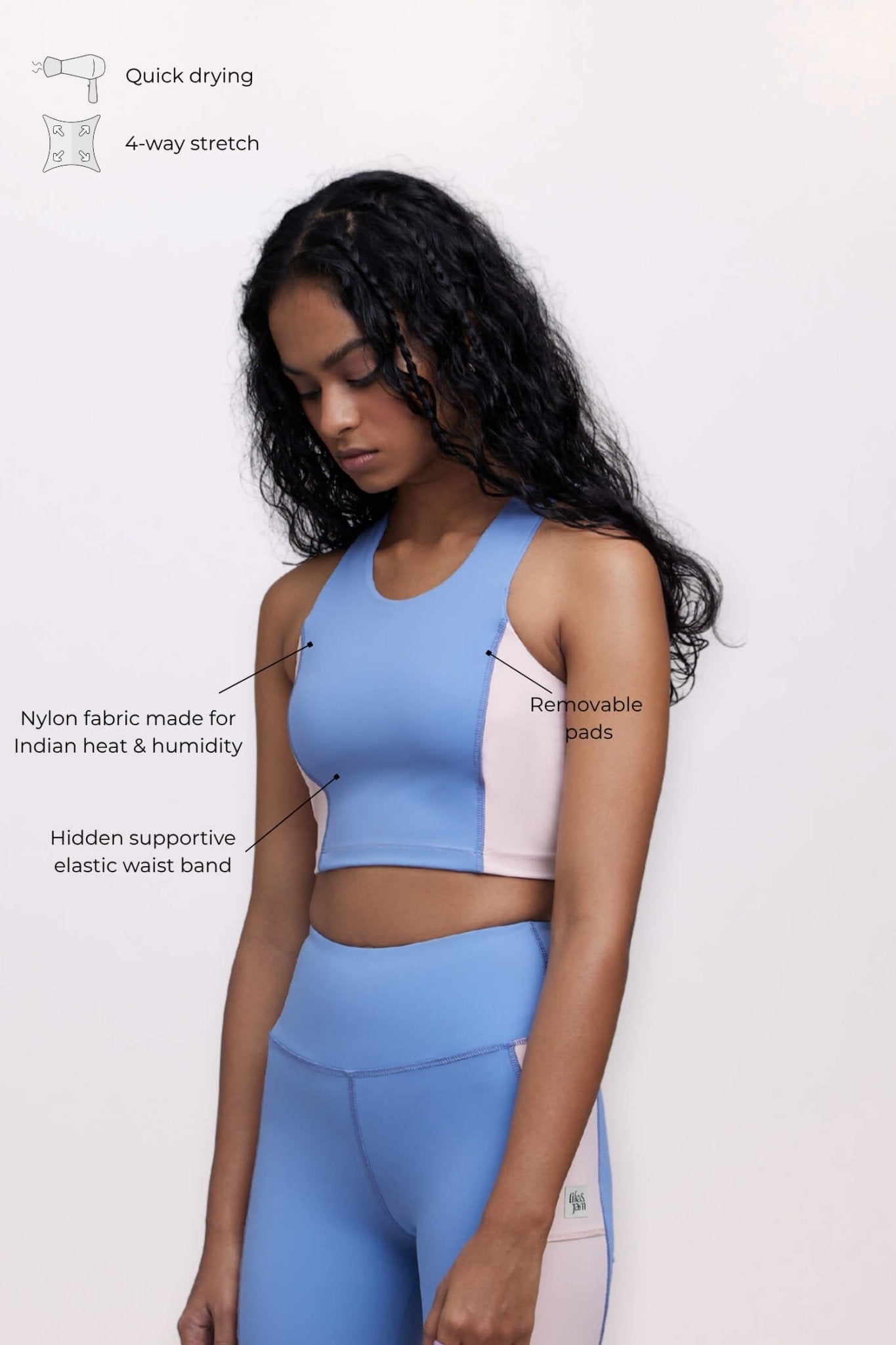 🍦 Soft Girl Era Bra Top in Sunset Blue - Life & Jam