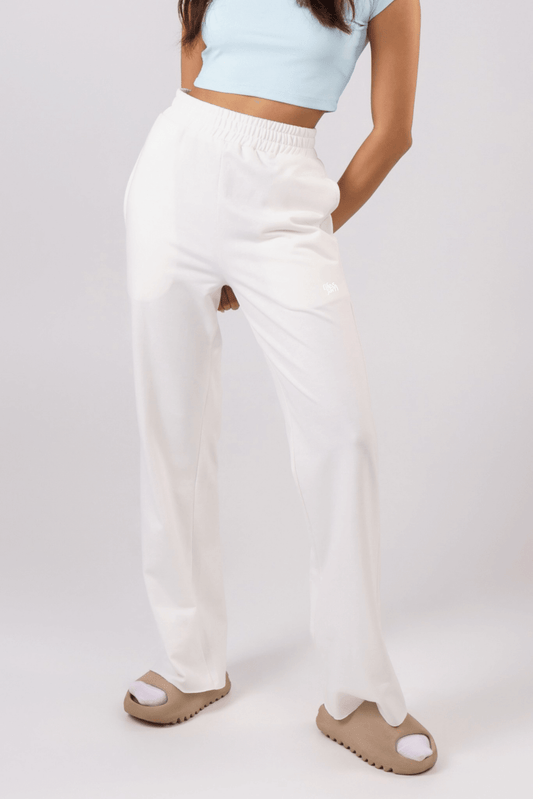 Straight - fit Everyday Lounge Pants in Snow White - Life & Jam