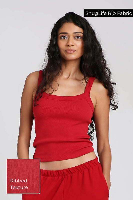 Strappy Tank in Cherry Red - Life & Jam