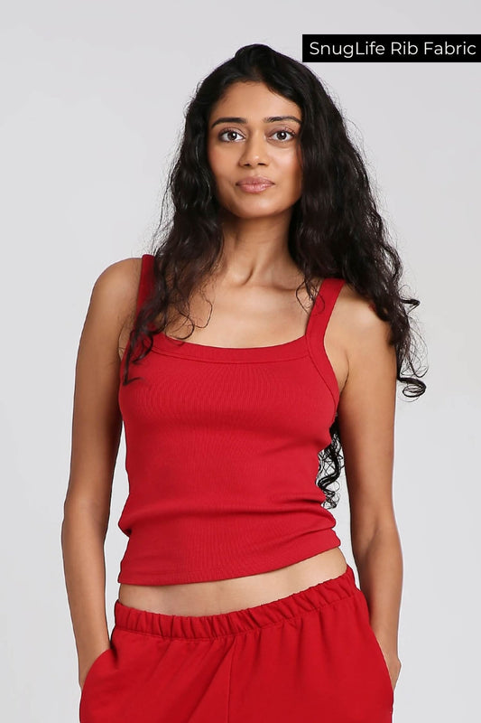 Strappy Tank in Cherry Red - Life & Jam