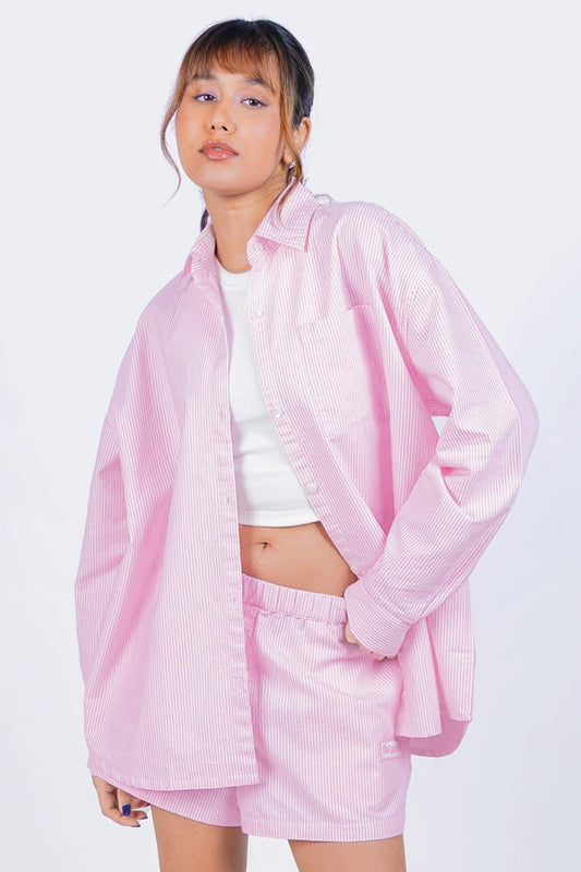 Summer Jam Shirt in Strippy Pink - Life & Jam