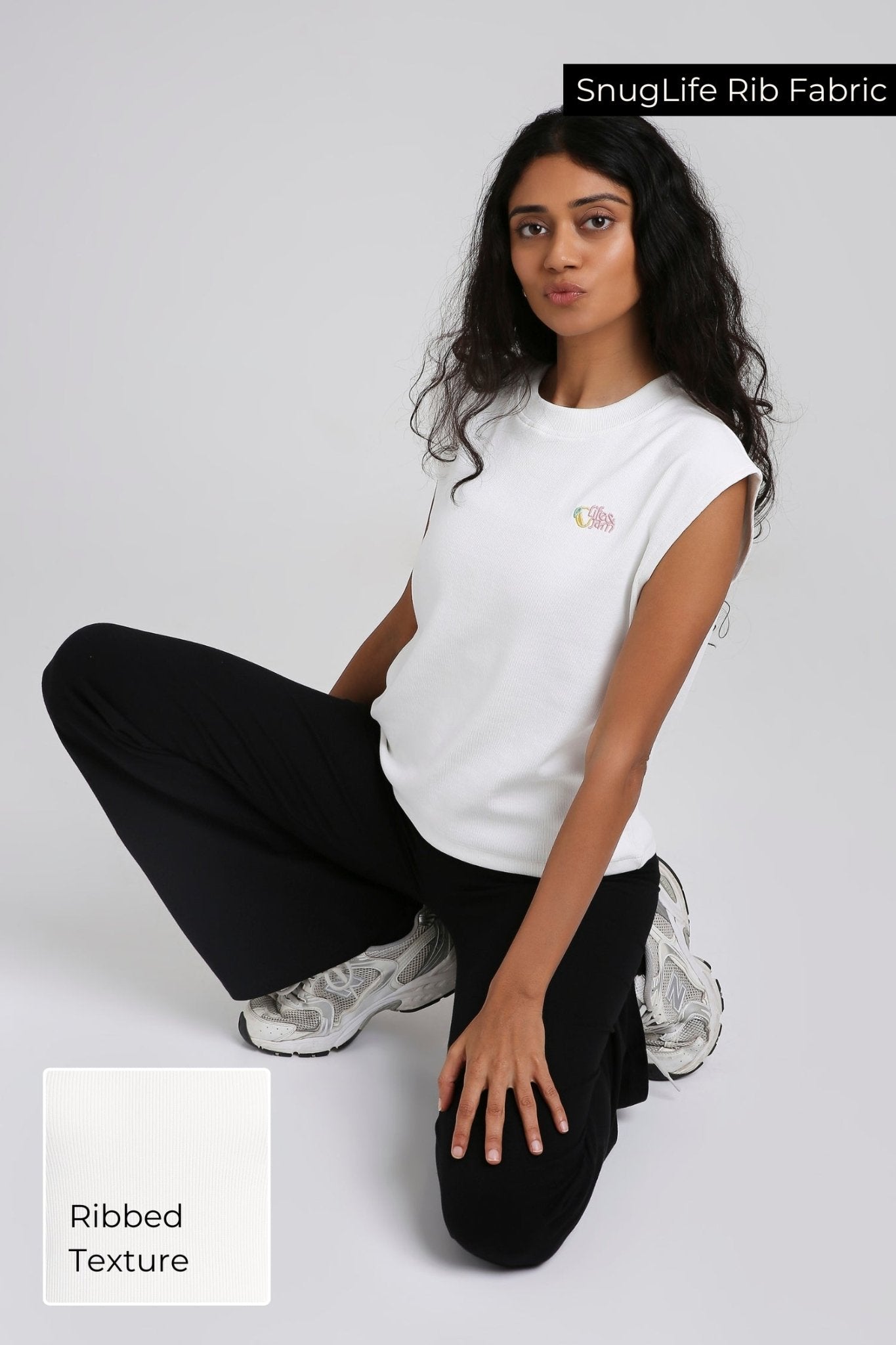 🥭 Sunny Day Mango Box Tank in Snow White - Life & Jam